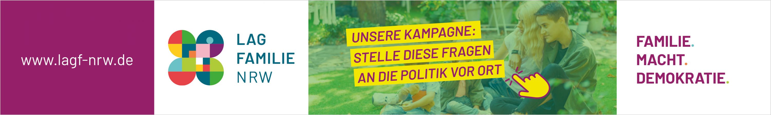 Aktionsbanner zur Kampagne Familie.Macht.Demokratie